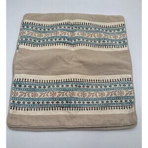 Levtex Home Decorative Pillow Covers Bohemian Linen Blend Zipper Closure 19X20